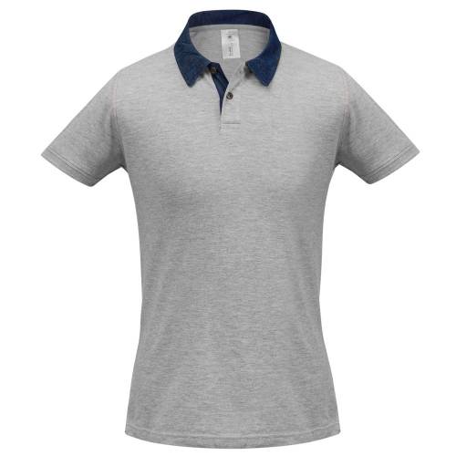 Рубашка поло мужская DNM Forward серый меланж фото 2