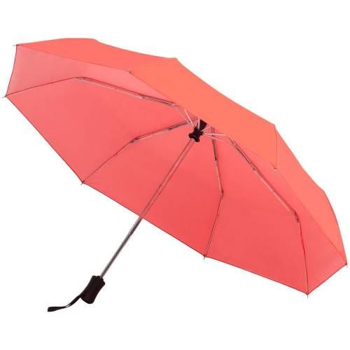 Зонт складной Manifest Color со светоотражающим куполом, красный фото 4