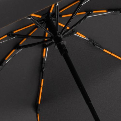 Зонт складной AOC Mini с цветными спицами, оранжевый фото 3