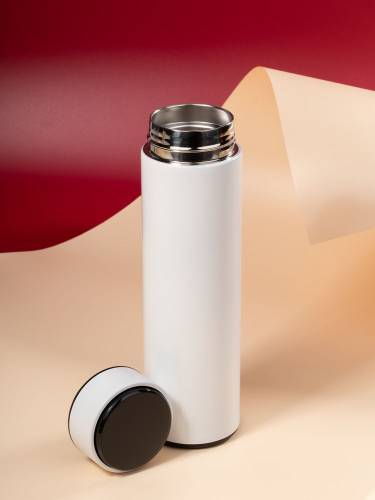 Смарт-бутылка с заменяемой батарейкой Long Therm, белая фото 12