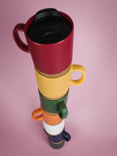 Кружка с пробковой подставкой Corky Walk, черная фото 7 Кружка с пробковой подставкой Corky Walk, черная фото 7