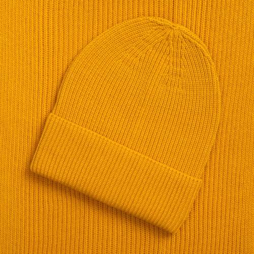 Шапка Nobilis Mono, желтая (медовая) фото 4 Шапка Nobilis Mono, желтая (медовая) фото 4