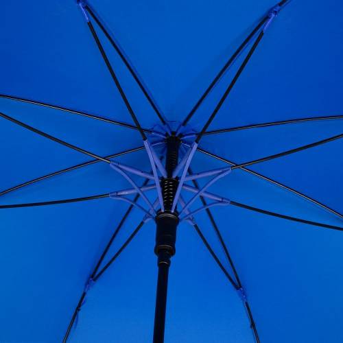 Зонт-трость Undercolor с цветными спицами, голубой фото 4