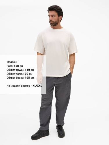 Футболка унисекс оверсайз T2, молочно-белая фото 5