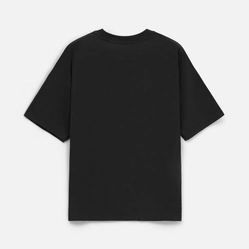 Футболка унисекс оверсайз T3, черная фото 9