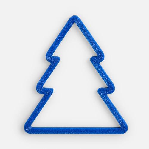 Подвеска «Елочка», 3D-печать, синяя фото 2