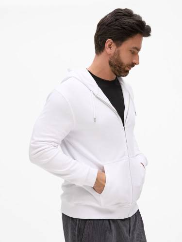 Толстовка унисекс Calipso, белая фото 6 Толстовка унисекс Calipso, белая фото 6