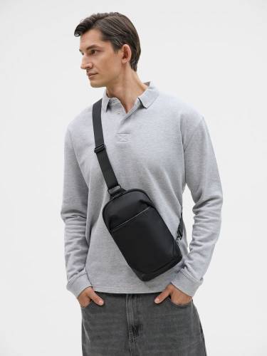 Рюкзак на одно плечо Solnex, черный фото 12