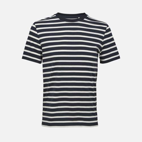 Футболка унисекс Legend, темно-синяя с молочно-белым фото 2