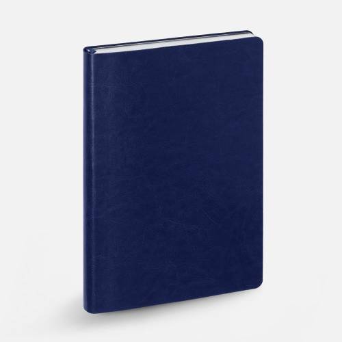 Ежедневник Nebraska Flex, недатированный, синий с серебром фото 3