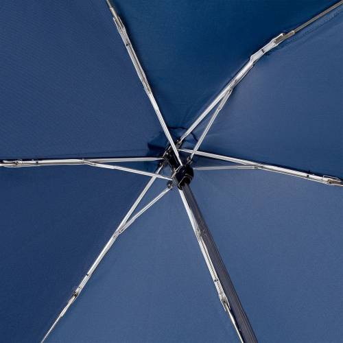 Зонт складной Carbonsteel Slim, темно-синий фото 7