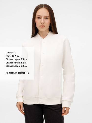 Бомбер унисекс AtmosWear, молочно-белый фото 9