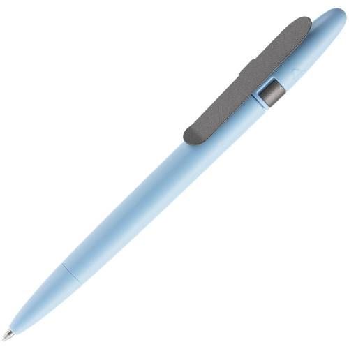 Ручка шариковая Prodir DS5 TSM Metal Clip, голубая с серым фото 2