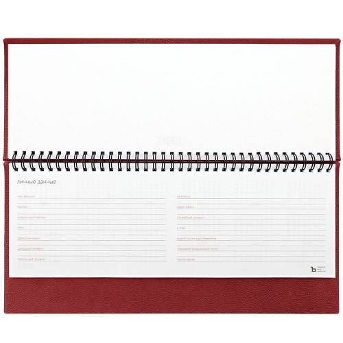 Планинг Sagrin, датированный, красный фото 5