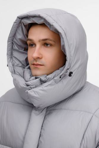 Пуховик унисекс Kapsula, серый фото 13