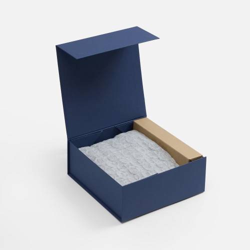 Коробка складная Quadra Fold, темно-синяя фото 5