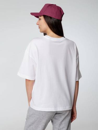 Футболка оверсайз женская Boxy Women, бежевая (льняная) фото 7