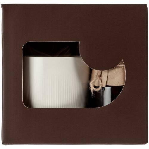 Коробка с окном Gifthouse, коричневая фото 4