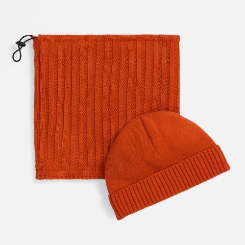 Шапка ComFleece, темно-оранжевая (кирпичная) фото 4