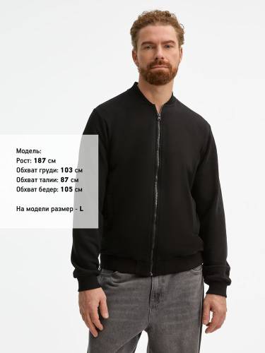 Бомбер унисекс Townie, черный фото 15 Бомбер унисекс Townie, черный фото 15