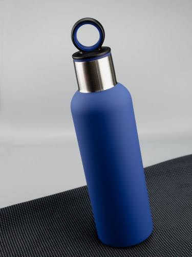Термобутылка Sherp, синяя фото 6