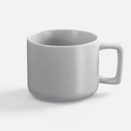 Чашка Jumbo в коробке матовая, светло-серая фото 3