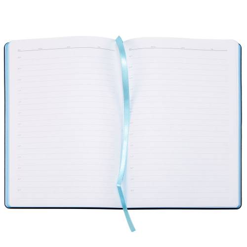 Ежедневник Bookmark, недатированный, черный с голубым фото 8