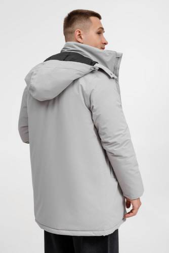Куртка-парка унисекс Sfera, светло-серая фото 19