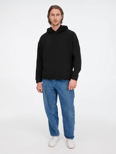 Худи оверсайз унисекс Tolla, черное фото 17