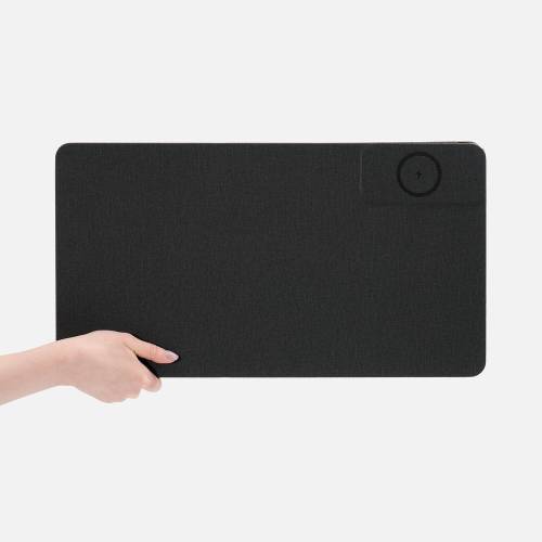 Складной стол для ноутбука с беспроводной зарядкой Kickstand Table, серый фото 7