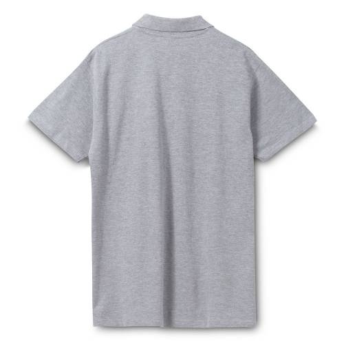 Рубашка поло мужская Spring 210, серый меланж фото 3
