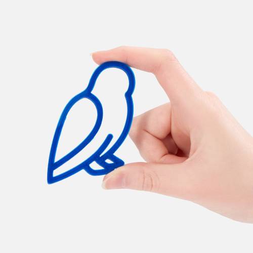 Подвеска «Сова», 3D-печать, синяя фото 3 Подвеска «Сова», 3D-печать, синяя фото 3