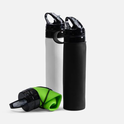 Складная бутылка для воды Langfossen, белая фото 9 Складная бутылка для воды Langfossen, белая фото 9