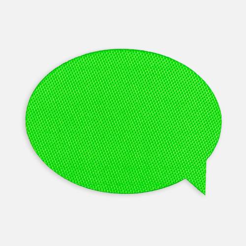 Наклейка тканевая Lunga Bubble, M, зеленый неон фото 2