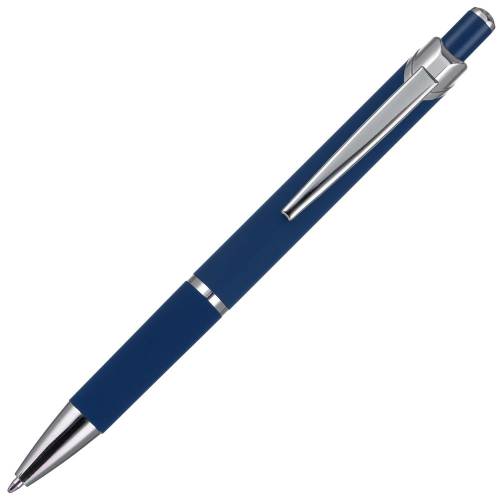 Ручка шариковая Chromos Soft Touch, синяя фото 3