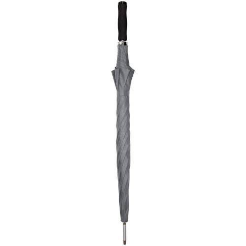 Зонт-трость Alu Golf AC, серый фото 4