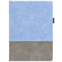 Ежедневник Horizon, недатированный, серый с голубым