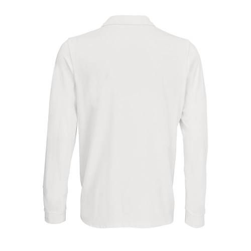 Рубашка поло с длинным рукавом Prime LSL, белая фото 4