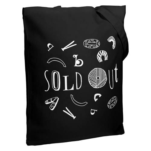 Холщовая сумка Sold Out, черная фото 2
