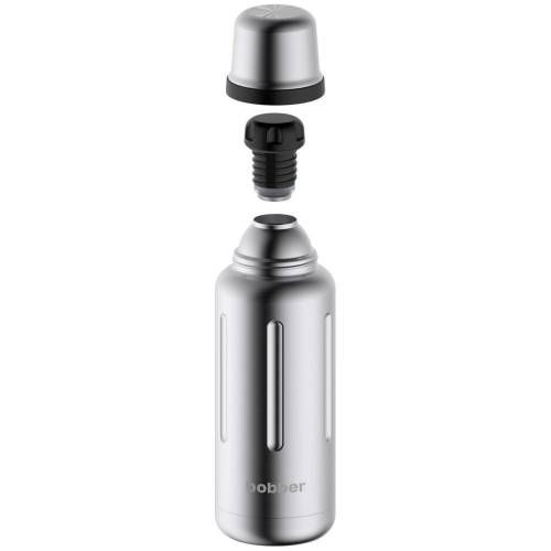 Термос Flask 1000, вакуумный, стальной матовый фото 4