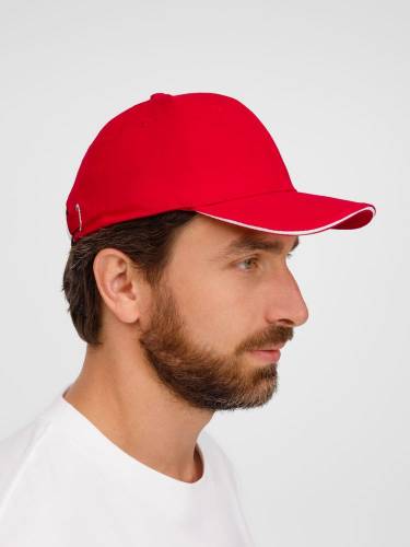 Бейсболка Buffalo, красная с белым фото 8 Бейсболка Buffalo, красная с белым фото 8