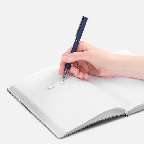 Ручка шариковая Blade Soft Touch, синяя фото 5