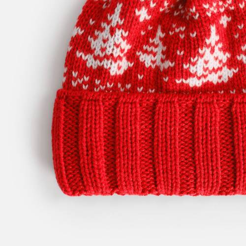 Шапка Holidale, красная с молочным фото 3