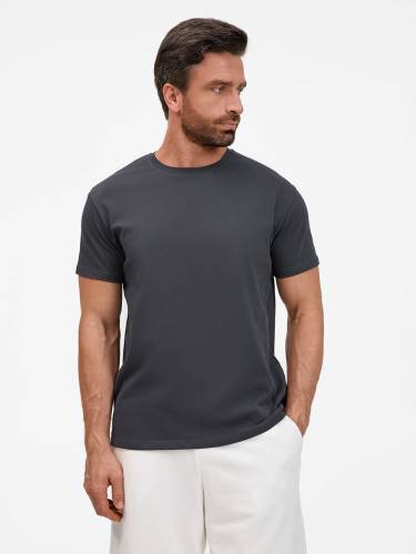 Футболка унисекс T-Bolka 200, темно-серая (графит) фото 5