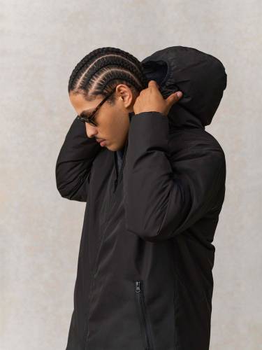 Куртка-парка унисекс Reverse, темно-синяя фото 11