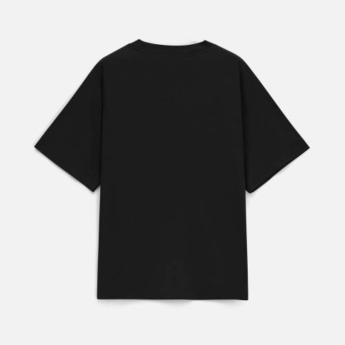 Футболка унисекс оверсайз T2, черная фото 9