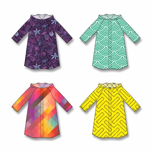 Дождевик классический RainCoat на заказ, разноцветный, единый размер фото 10