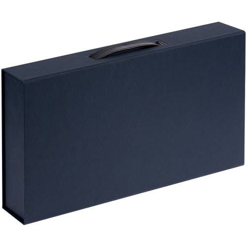 Коробка с ручкой Platt, синяя фото 3