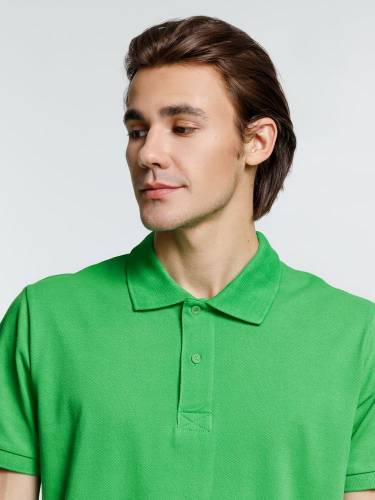 Рубашка поло мужская Virma Premium, зеленое яблоко фото 6