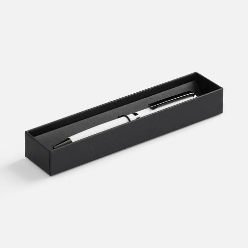 Ручка шариковая Inkish Gunmetal в футляре, белая фото 6